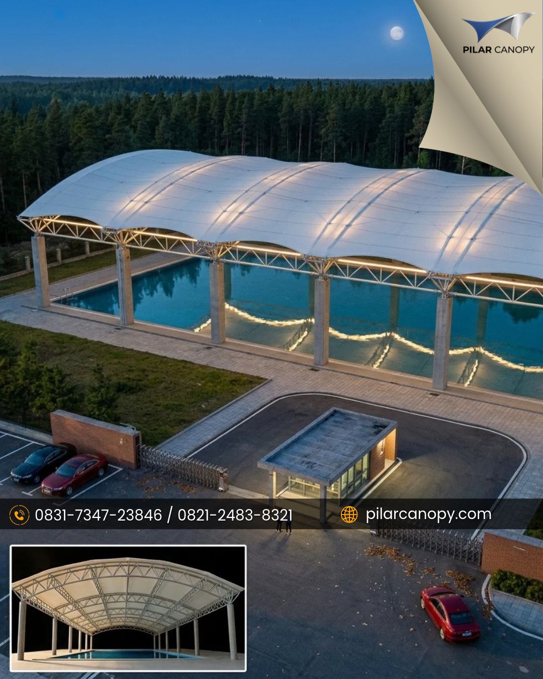Foto proyek — Harga Canopy Membrane — Canopy membrane — Bagai Membrane Canopy