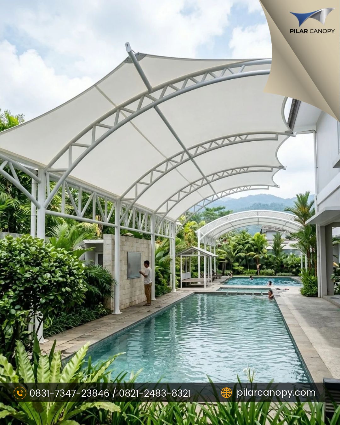 Foto proyek — canopy membrane tangerang — Canopy membrane — Bagai Membrane Canopy