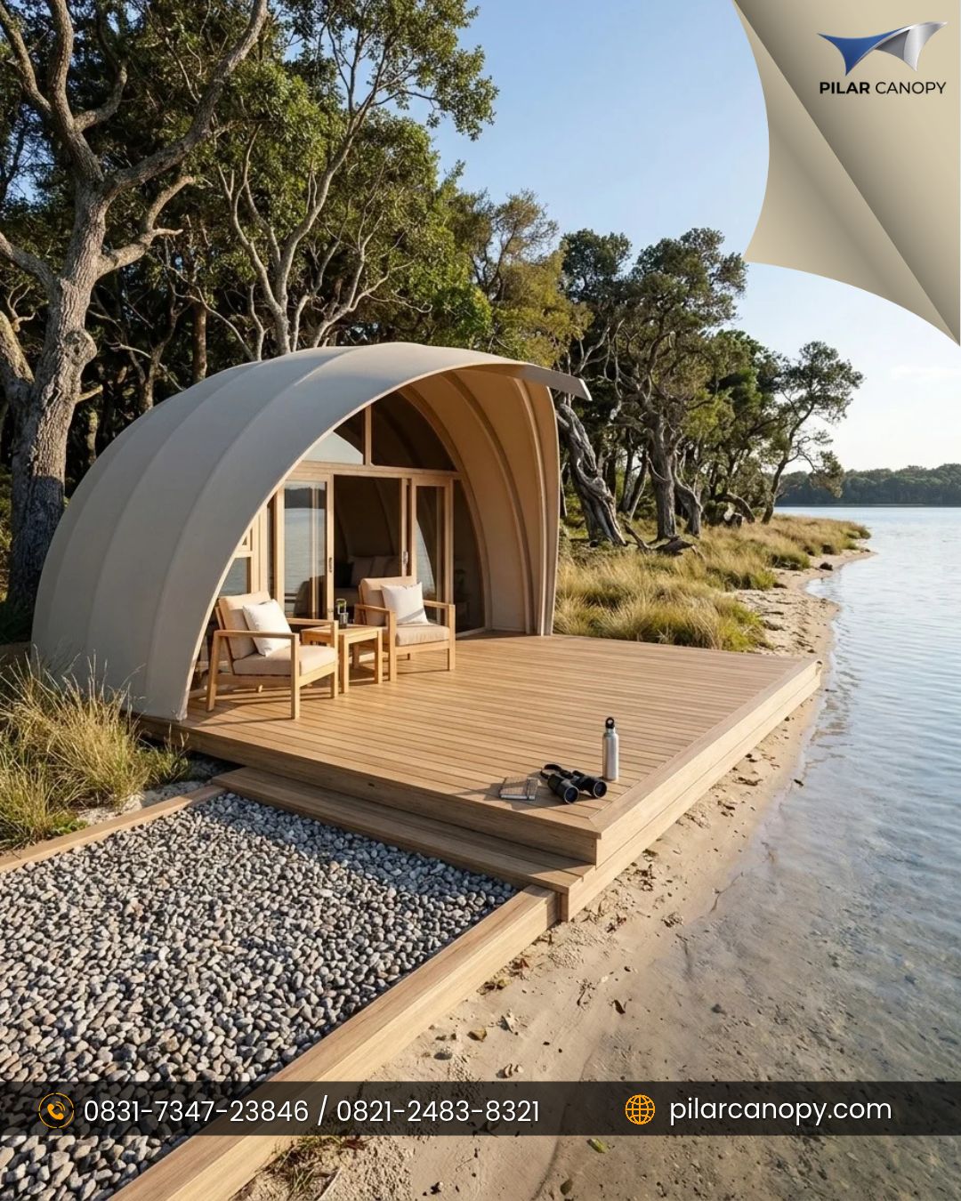 Foto proyek — glamping membrane dome — Glamping — Bagai Membrane Canopy