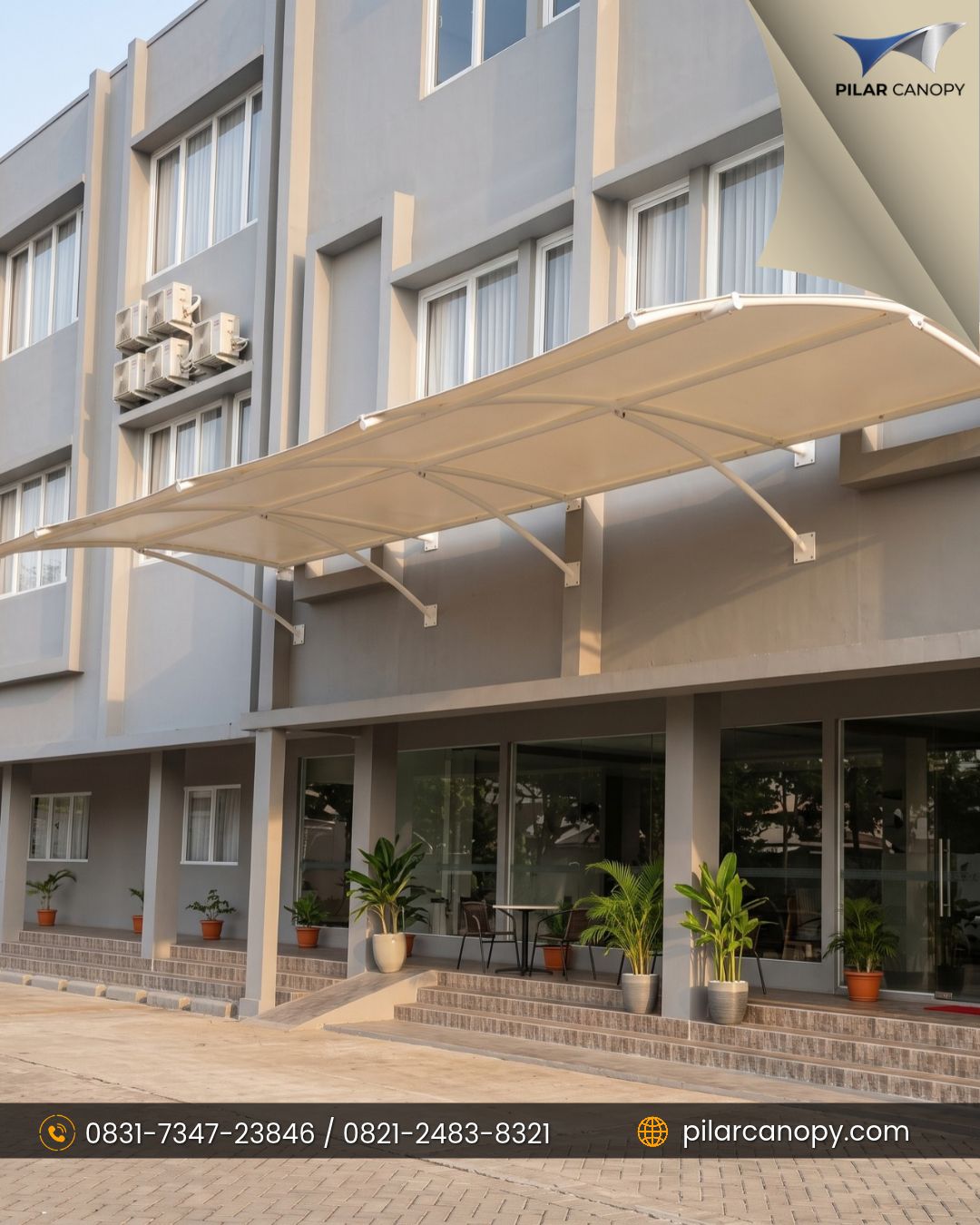 Foto proyek — harga kanopi membrane — Canopy membrane — Bagai Membrane Canopy