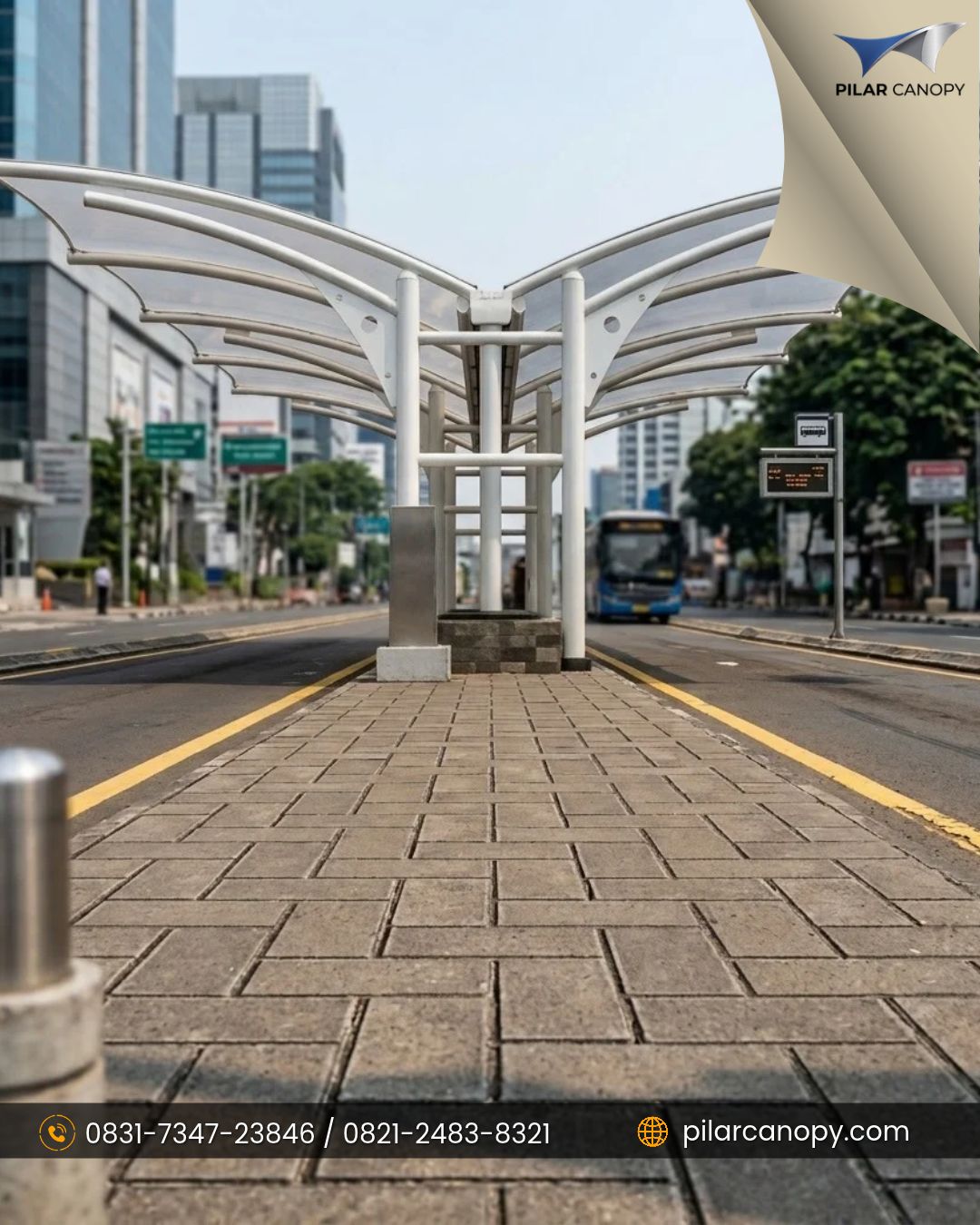 Foto proyek — canopy membrane jakarta — Canopy membrane — Bagai Membrane Canopy