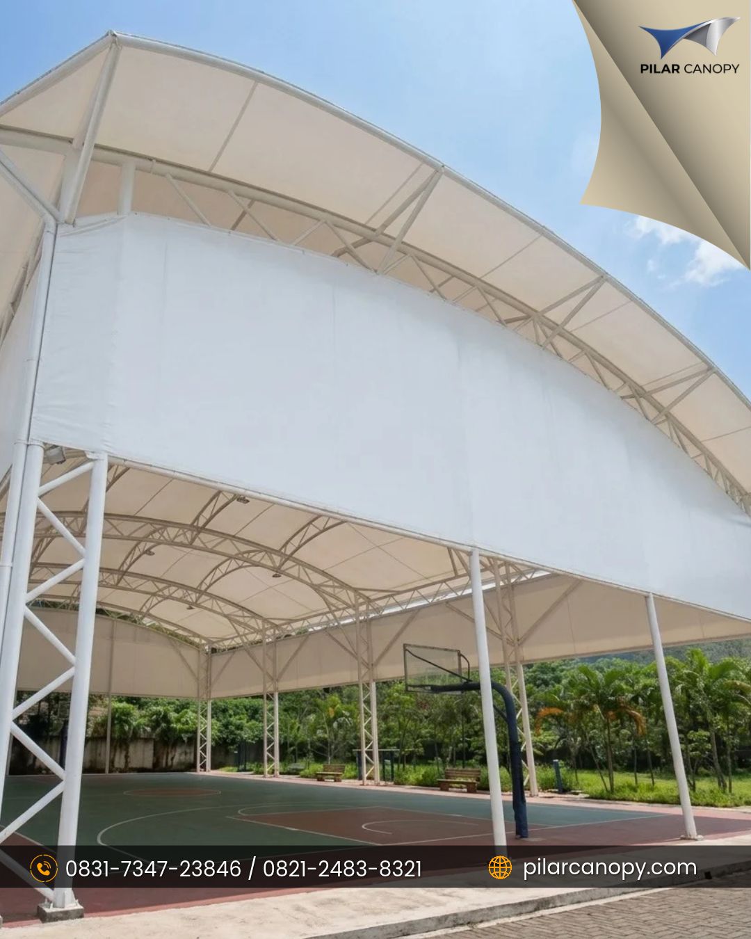 Foto proyek — canopy membrane jakarta — Canopy membrane — Bagai Membrane Canopy