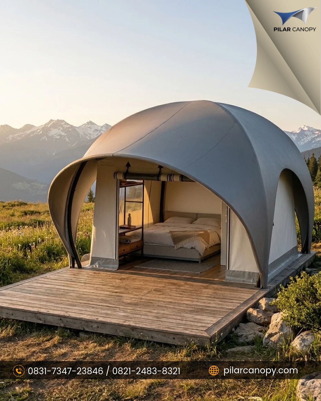 Foto proyek — glamping dome — Glamping — Bagai Membrane Canopy
