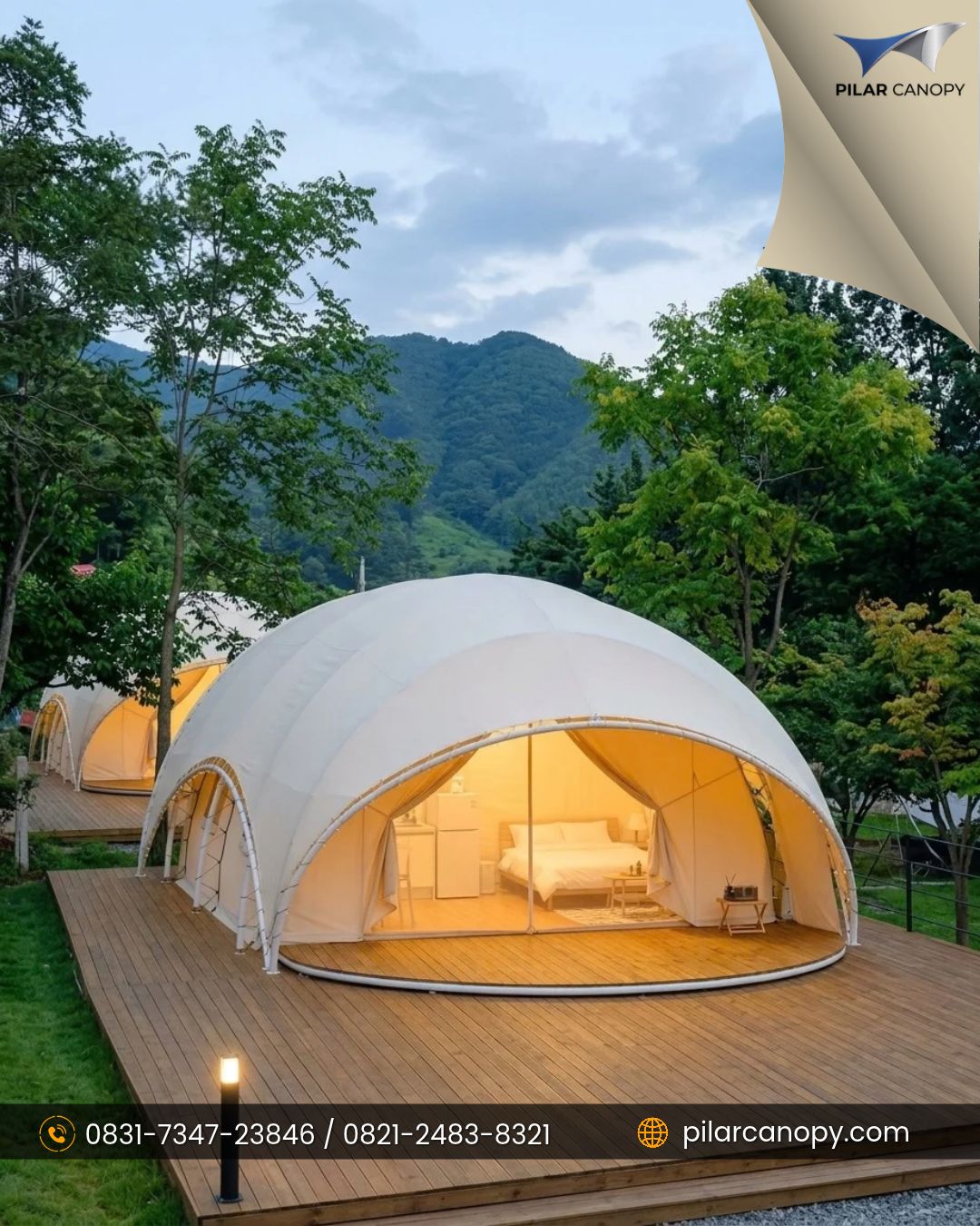 Foto proyek — glamping dome — Glamping — Bagai Membrane Canopy