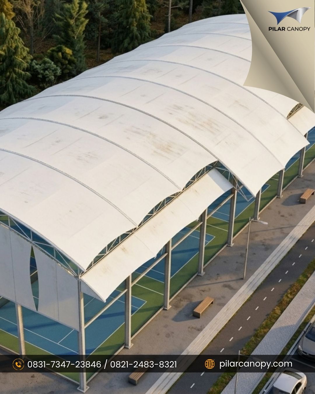 Foto proyek — spesialis canopy membrane — Canopy membrane — Bagai Membrane Canopy