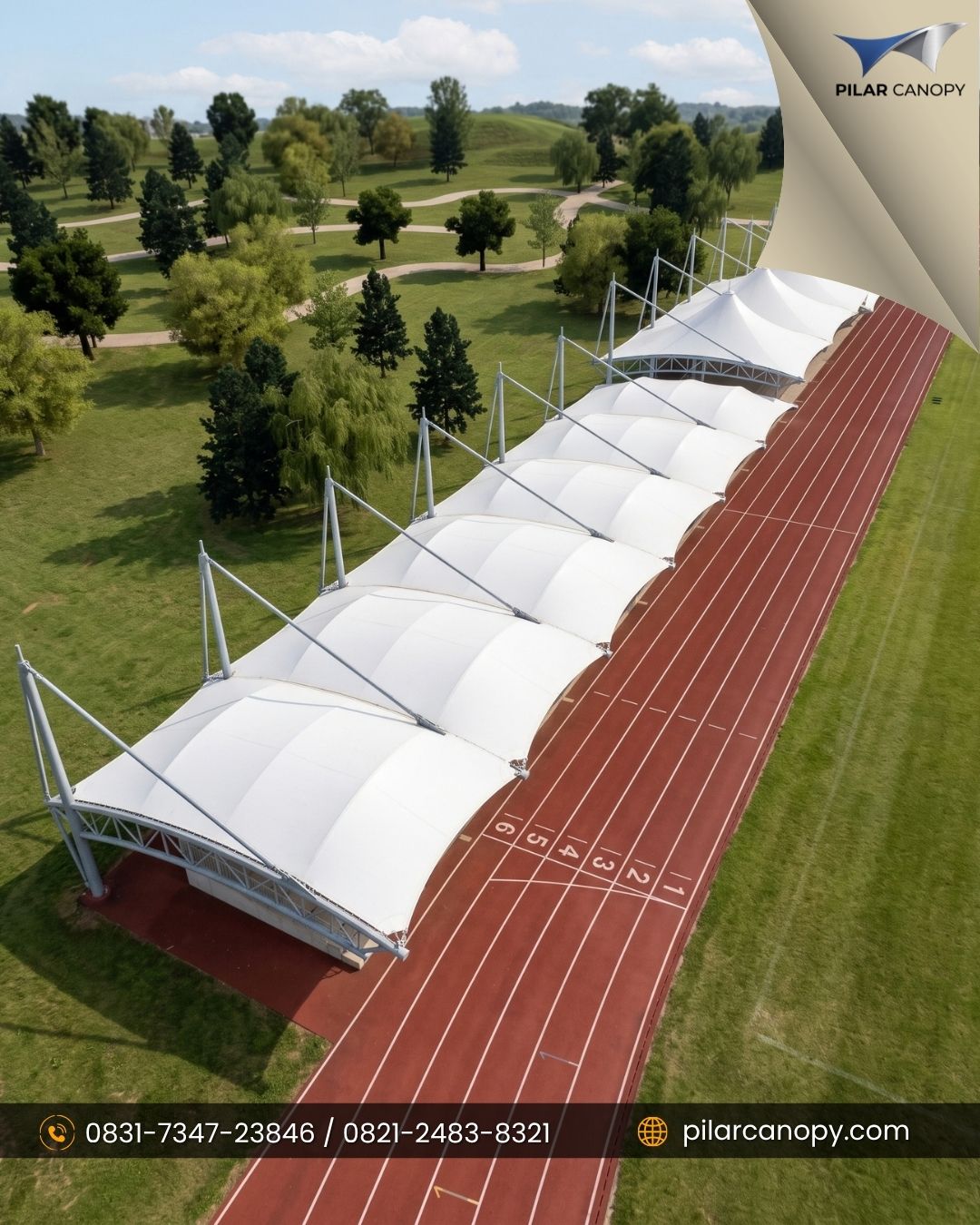 Foto proyek — spesialis jasa canopy membrane — Canopy membrane — Bagai Membrane Canopy