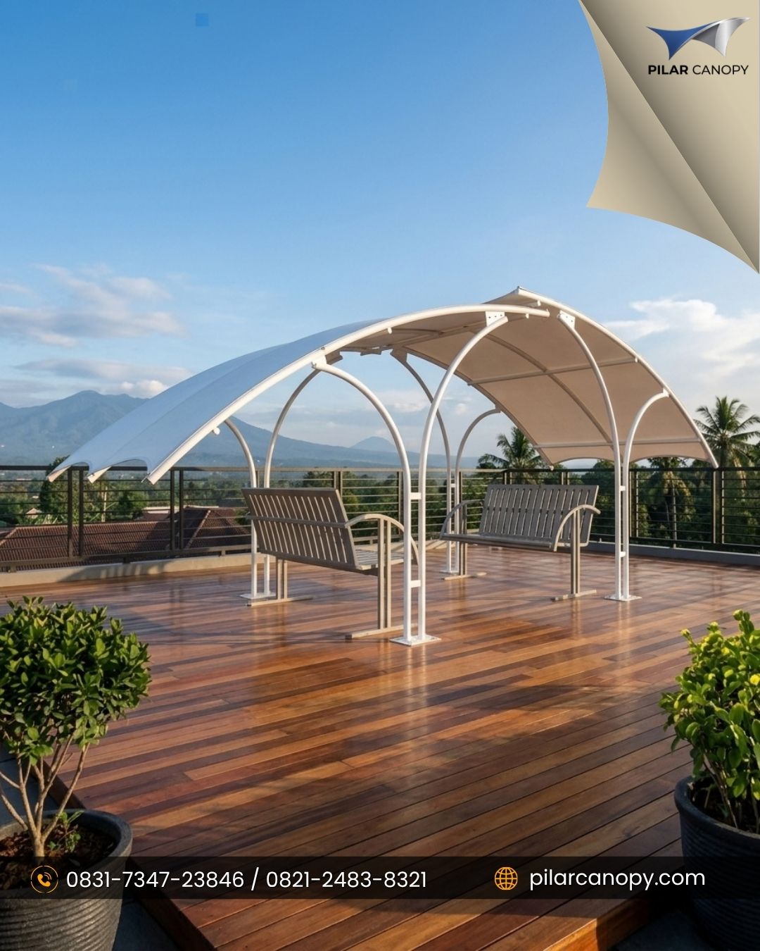 Foto proyek — harga terbaru canopy membrane 2026 — Canopy membrane — Bagai Membrane Canopy