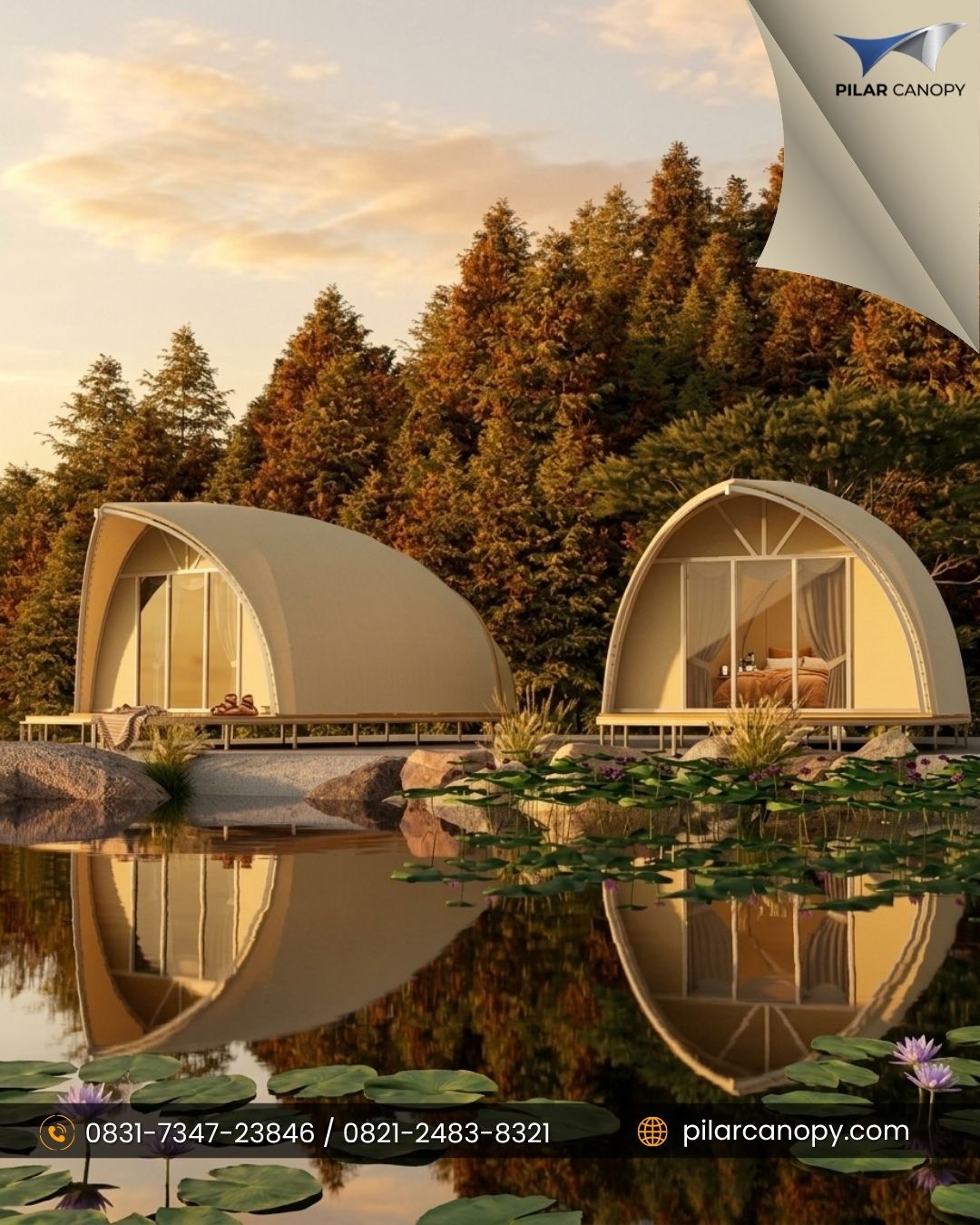 Foto proyek — Glamping — Glamping — Bagai Membrane Canopy