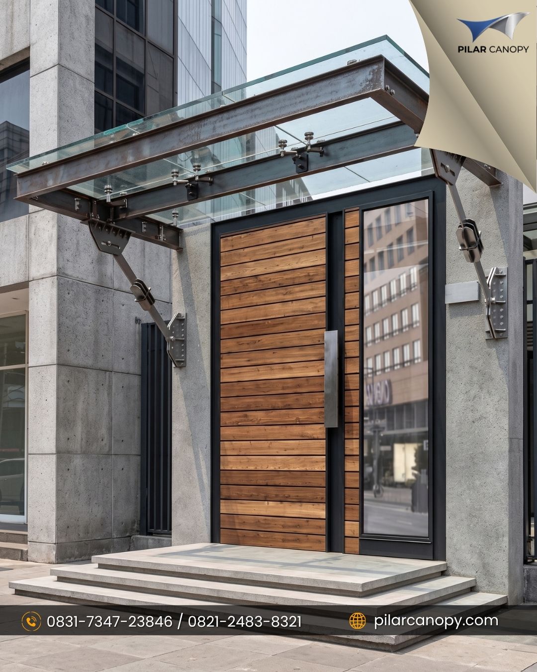 Foto proyek — Jasa Pasang kanopi dan awning — Canopy membrane — Bagai Membrane Canopy