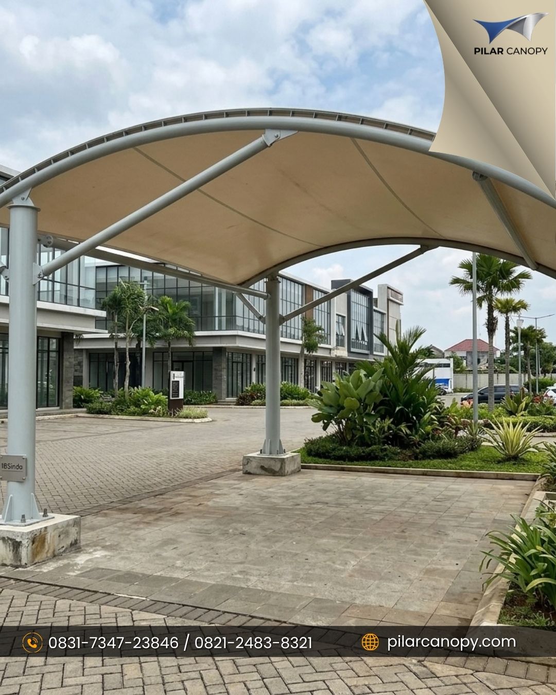 Foto proyek — Jasa kontruksi canopy membrane — Canopy membrane — Bagai Membrane Canopy